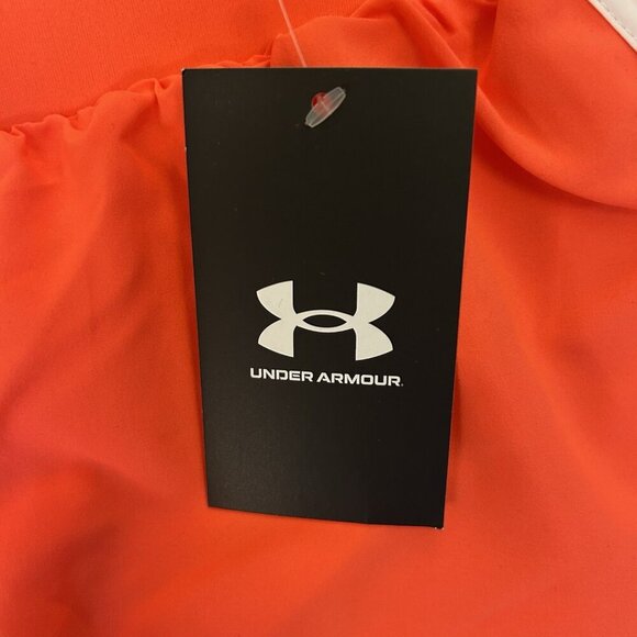 Under Armour Women's Fly By 2.0 Shorts Size XS Orange White 3 in Drawstring NWT - Picture 14 of 16